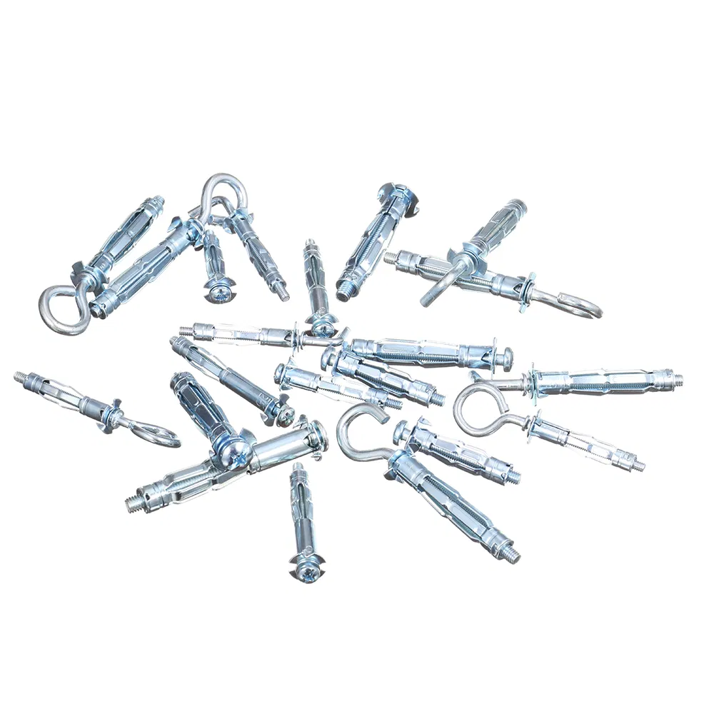 DIN GB ISO ANSI Silver Yellow Metric Inch Building 20mm-100mm Stainlesss Steel Carbon Steel Hollow Gecko Expansion Bolt