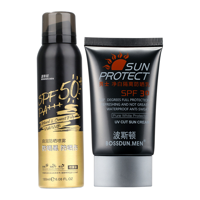 Person Net White Sunscreen Spe30 ++ Summer Sunscreen Spray Men's Skin Care Products Sunscreen Milk