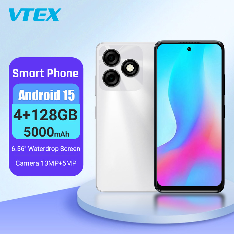 6.56" IPS Android 15 50MP Camera 5000mAh LTE Smartphone Mobile Phone