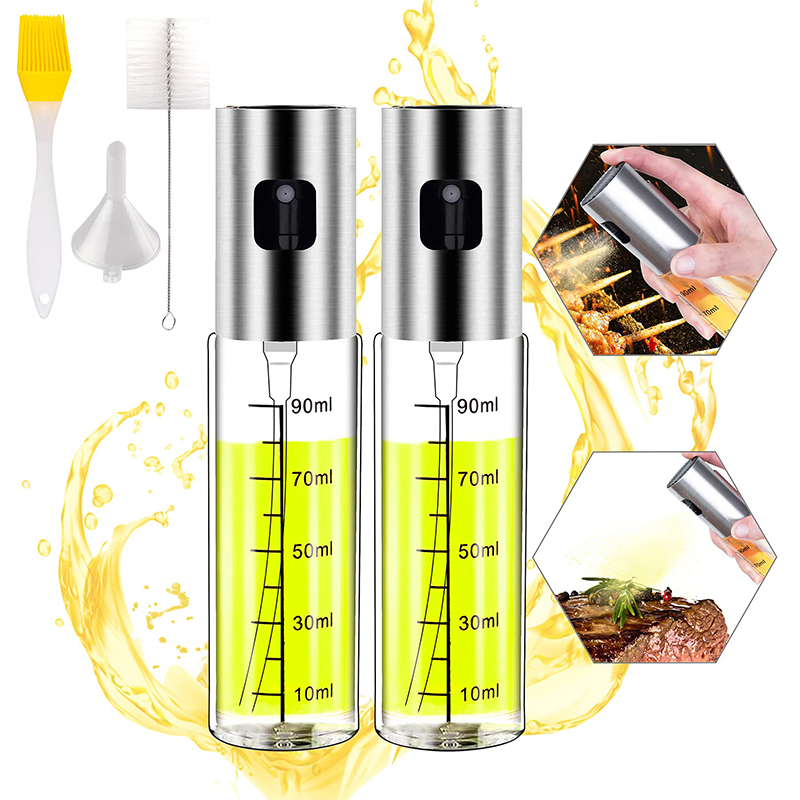 Refillable 100ml Kitchen Tools Olive Oil Sprayer Oil Sprayer Atomizer Mister Spray Bottle Dispenser Vinegar Spritzer Bottle