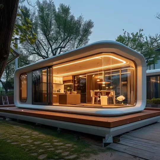 Stylish Foldable Aluminum Alloy Container House for Hotels