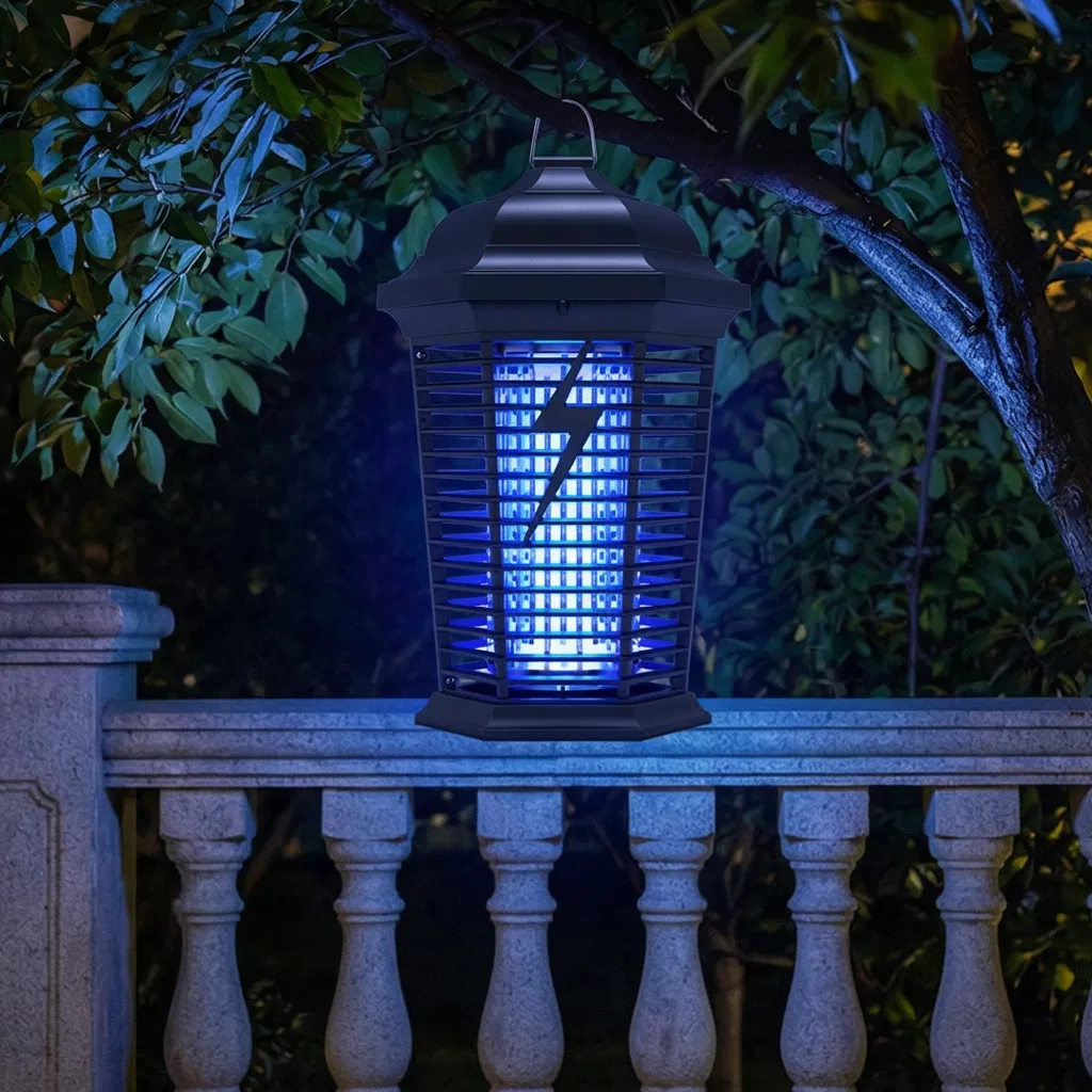 High-Coverage Black Mosquito Zapper for Effective Outdoor Insect Elimination