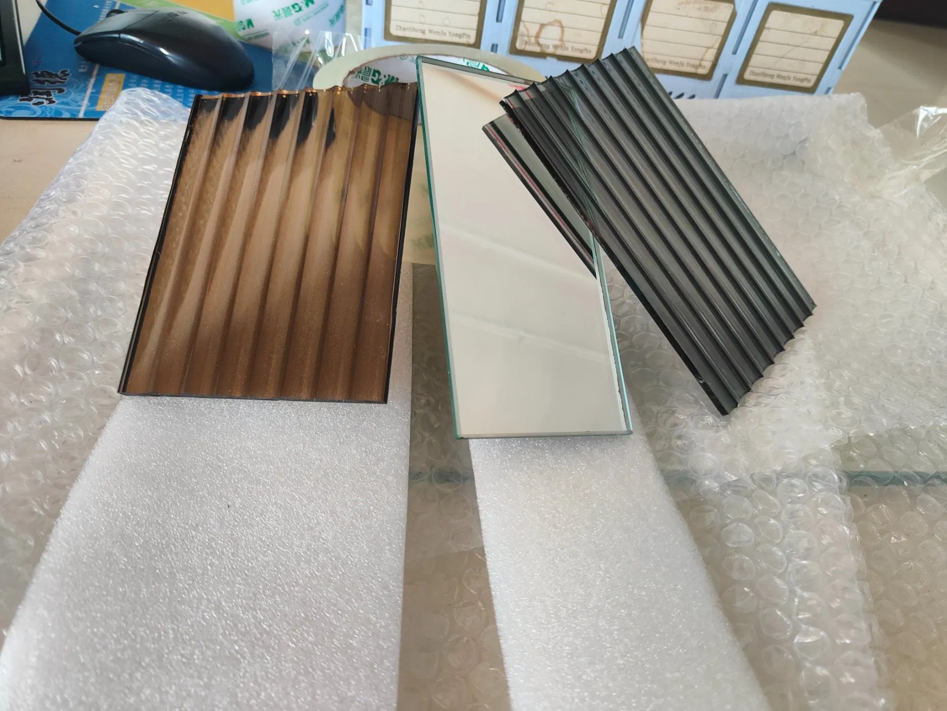 5mm 8mm Clear Extra Clear Fluted Moru Patterned Glass