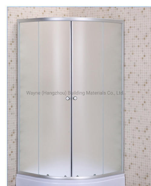 8mm 10mm Frosted Satine Tempered Glass Door for Shower Room with Clear Extra Clear Bronze Grey Color