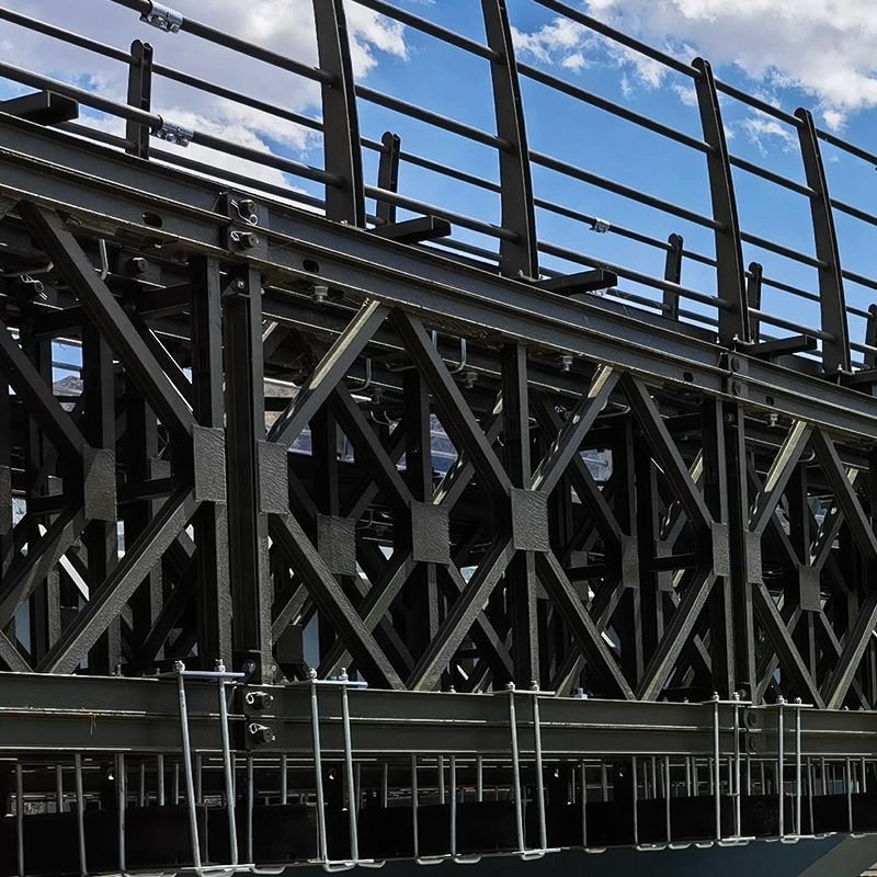 Durable Temporary Steel Railroad Trestle Bridge for Quick Setup