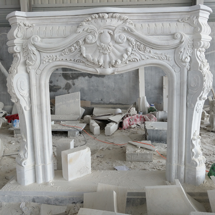 New Design Customized Marble Fireplace Mantel