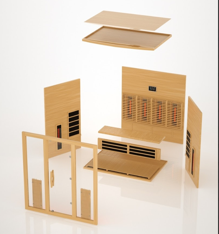 Инфракрасная сауна на 4-6 человек, кедр