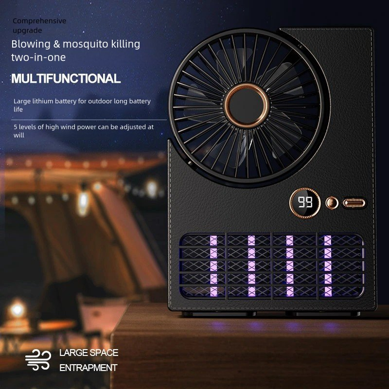 Electric Portable Rechargeable Fan Mosquito Trap Insect Bug Zapper Solar Bug Zapper Mosquito Killer Lamp