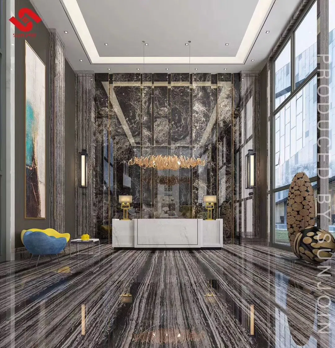 China Natural Stone brown/black/beige polished/honed Zebra Brown  marble for Floor/Wall slabs/tiles/stairs/Mosaic/vanity top decoration