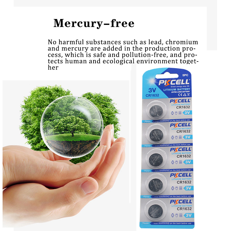 Батарейка-таблетка PKCELL CR1632 3V (5 шт.)