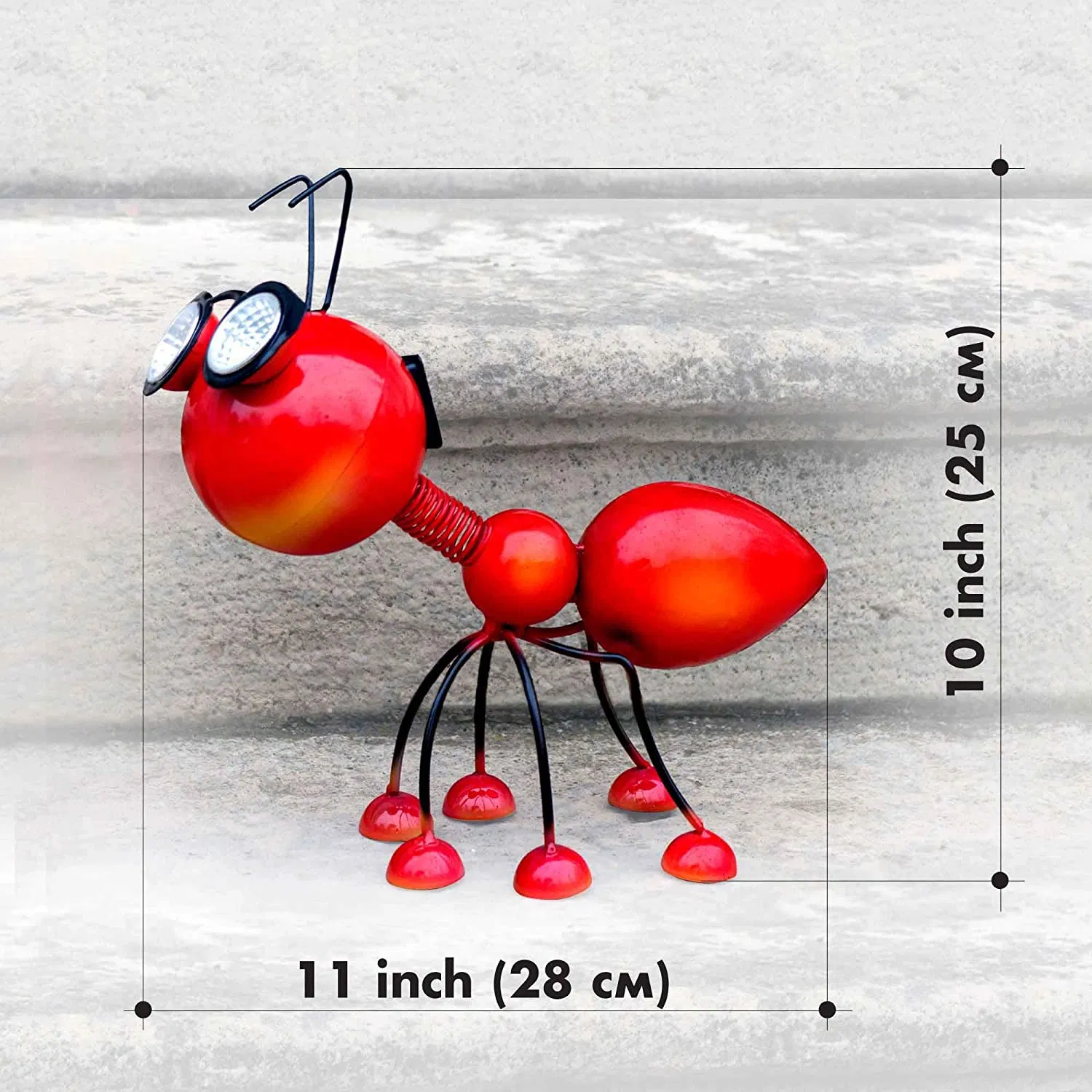 Charming LED Ant Decoration for Outdoor Garden Spaces