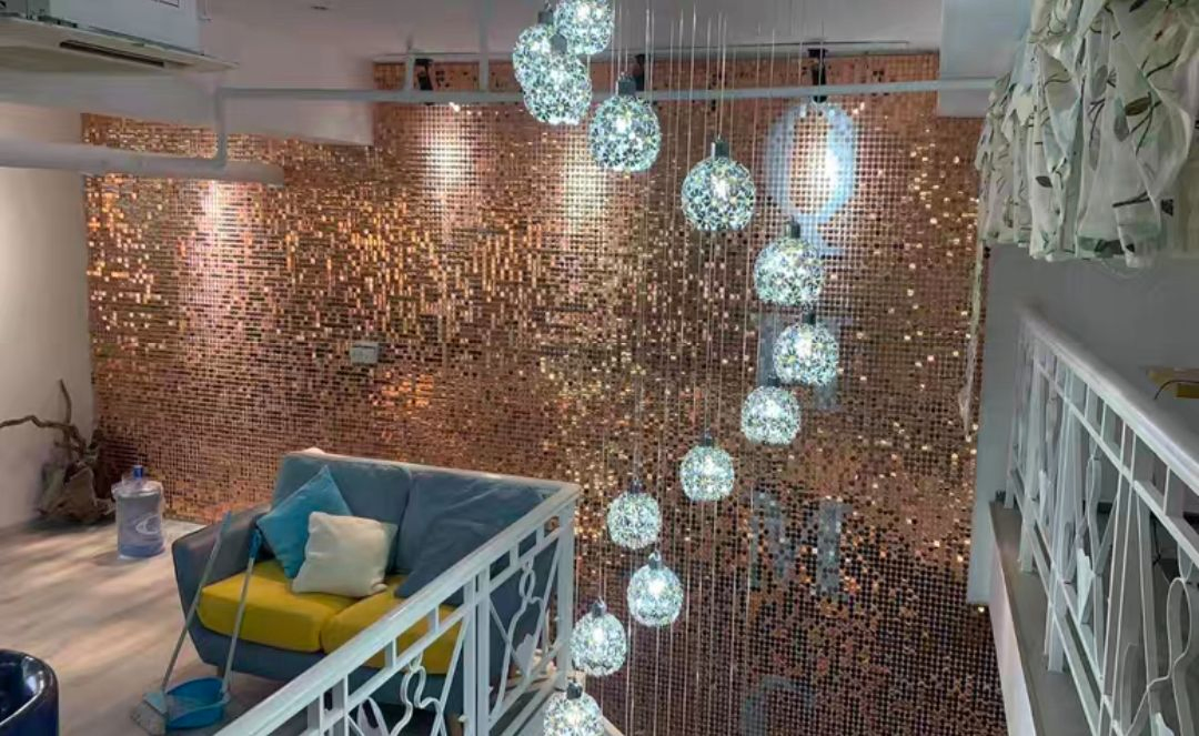 Hyc-Lb01 Pneumatic Board Sequins for Wedding Celebration Background Wall Birthday Party