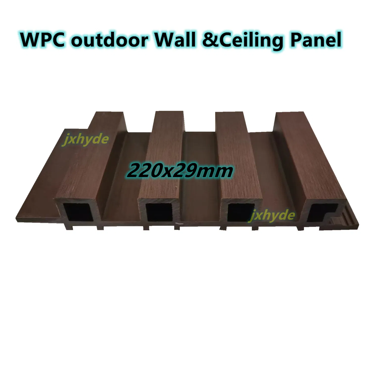 Waterproof Wood Plastic Composite WPC Wall Panel for Outdoor Decoration