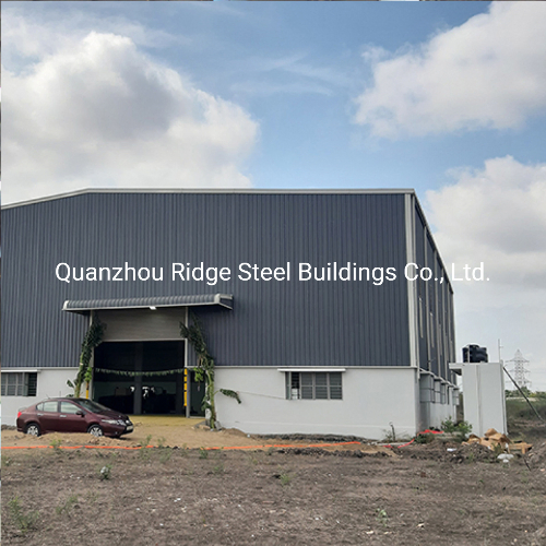 Welded H Column Slope Roof Steel Structure Building Workshop