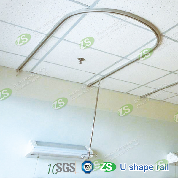 Hospital Privacy Hospital Track Curtain System Curved Hospital Curtain Track Hospital Ceiling Curtain Track