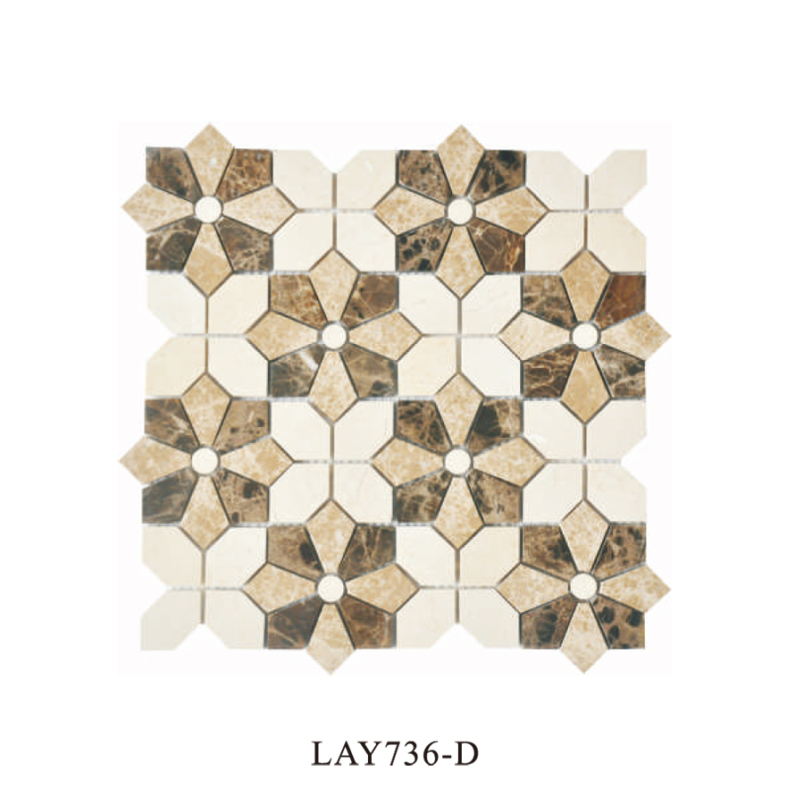 Белая мраморная мозаика для кухни 300x300 мм