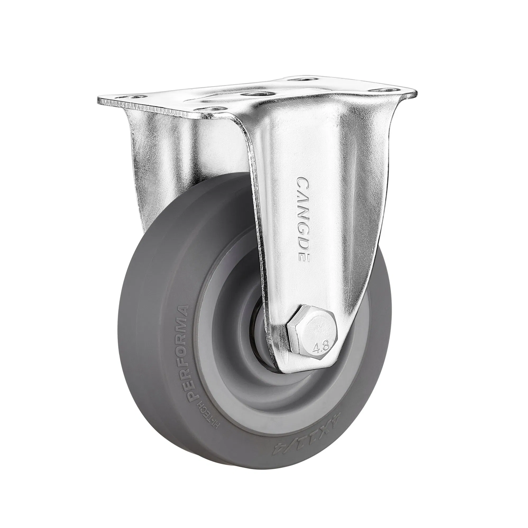 Solve Noise Problems with Our Soft Grey TPR Rubber Casters, 2.5" to 5" for Smooth Mobility