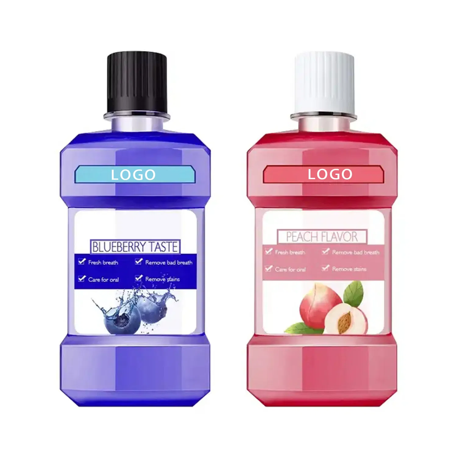 Natural Formula Mint/ Green Tea/Peach Flavor Clean Mouth Breath Mouthwash