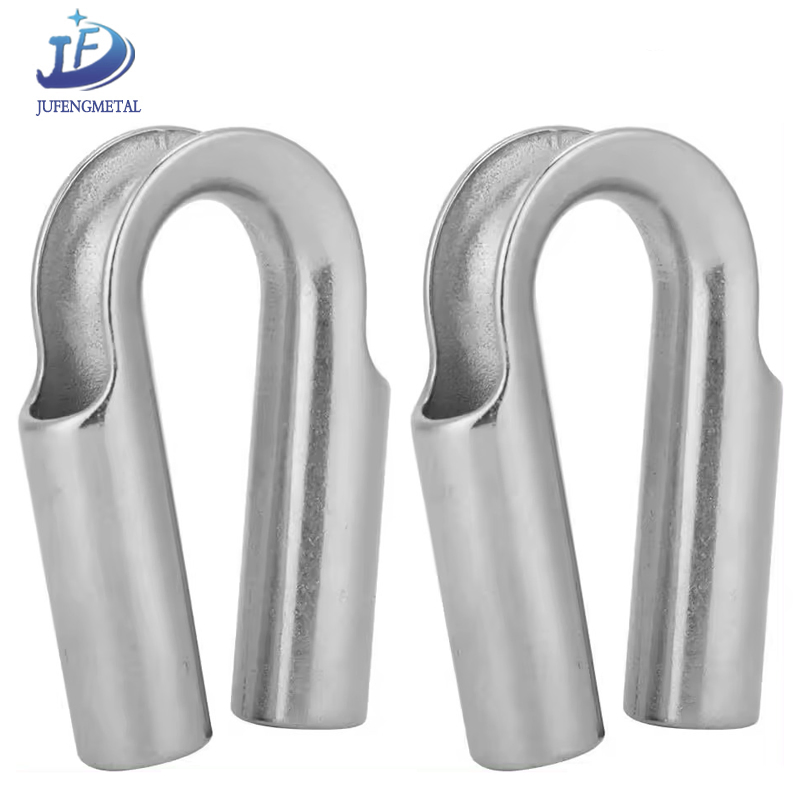 Customtube Thimble Stainless Steel Wire Cable Thimbles Open Tube Type Rope Thimble
