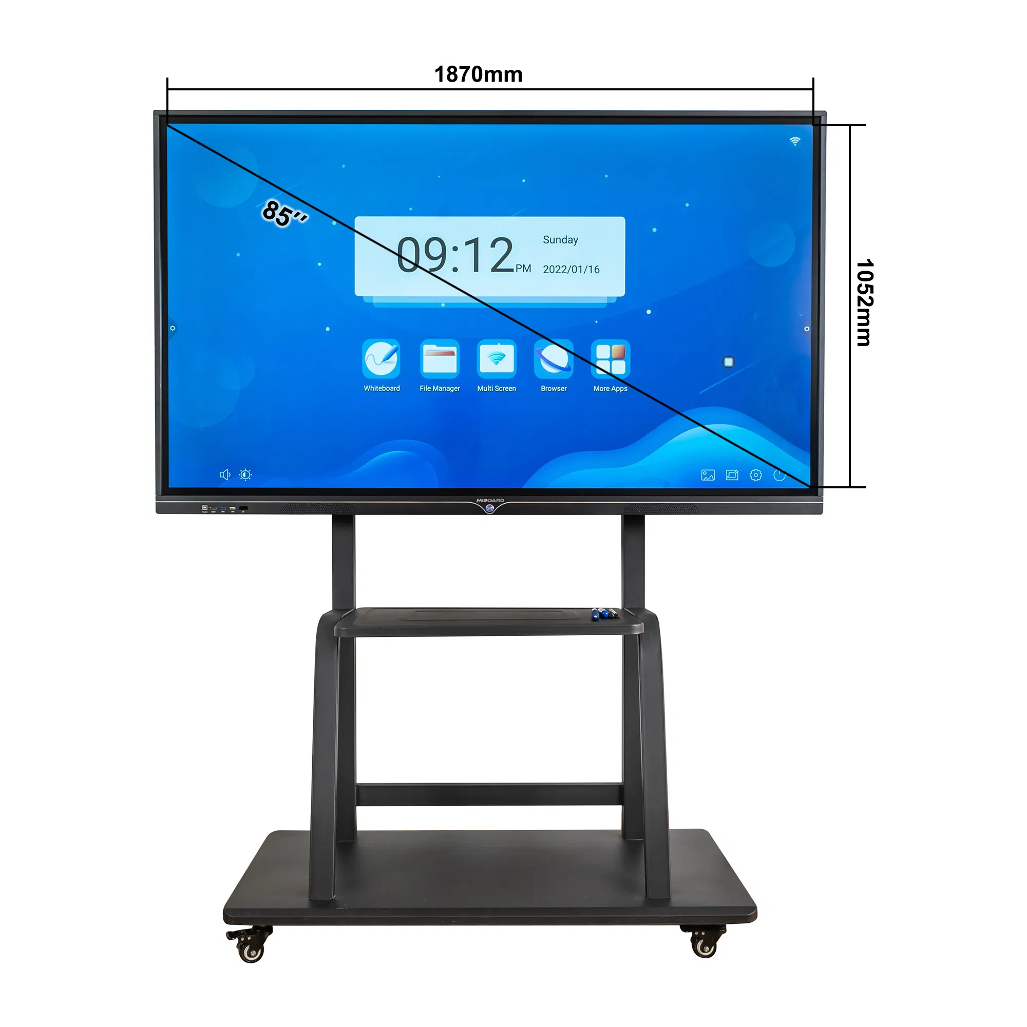 Miboard 85 Inch Finger Multi Touch Screen Smart LCD Display Meeting Room Electronic Digital Infocus Interactive Smart Whiteboard