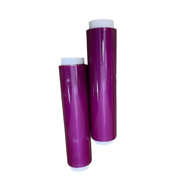 Purple Color PVC Food Cling Film for Kitchen