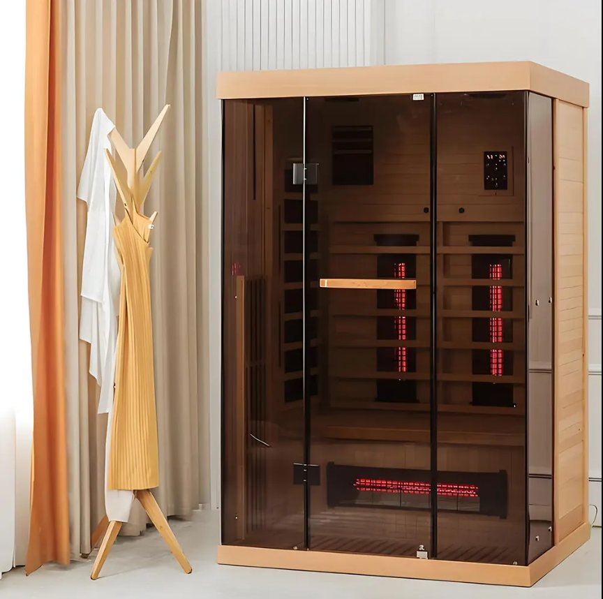 2 People Dry Traditional Sauna Far Infrared Sauna Room with Harvia Stove Heater