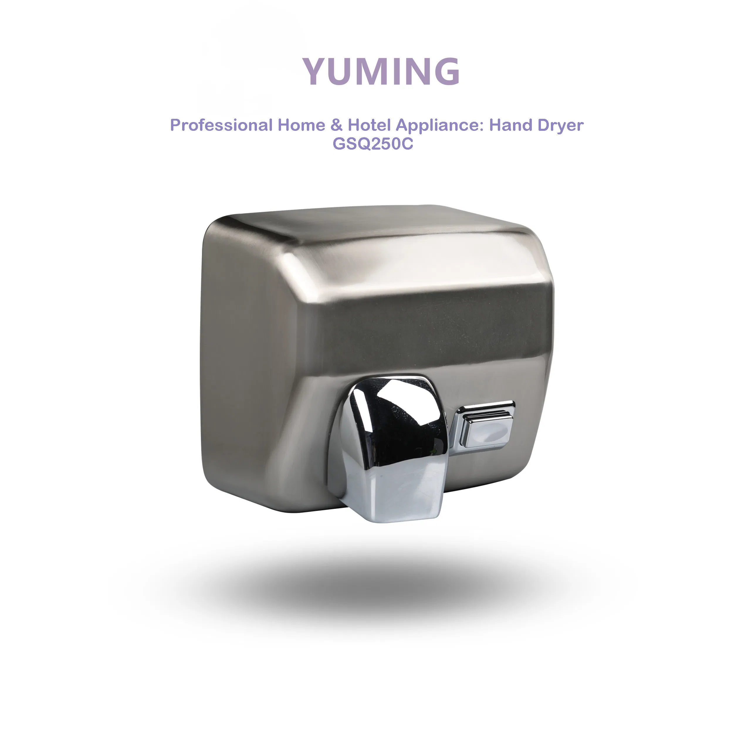 2500W Stainless Steel Wall Mounted High Speed Hand Dryer for Hotel Washroom