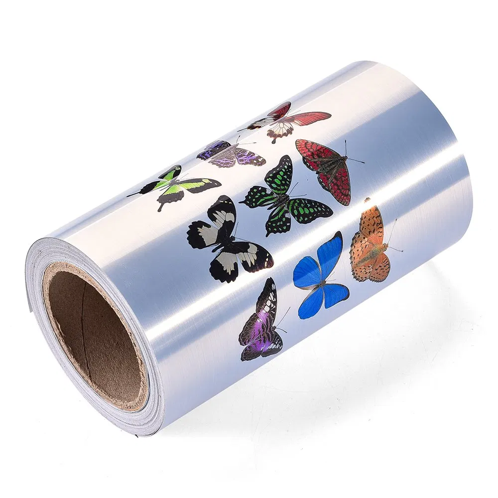 Custom Roll Adhesive Pet Brushed Metallized Silver Label Polyester Silver Sticker Label Jumbo Roll