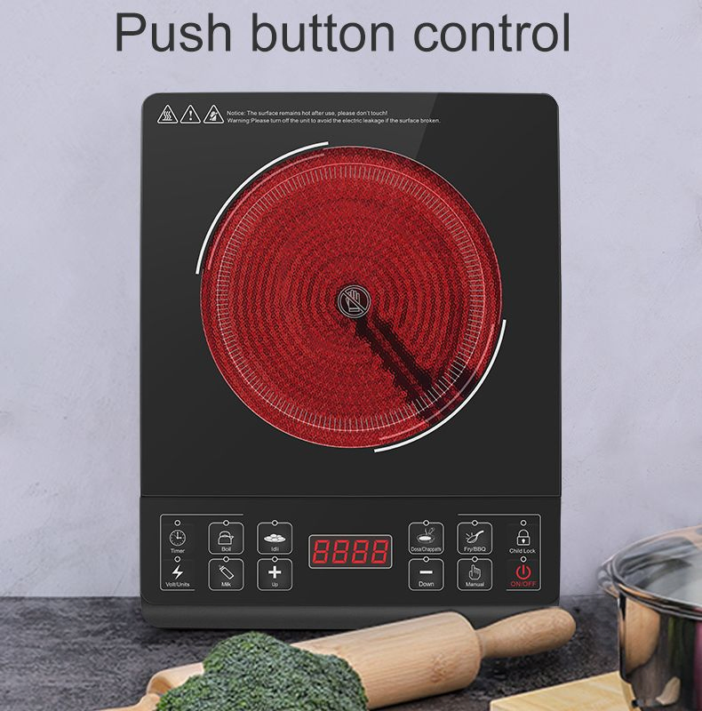 Premium Infrared Electric Cooker with Durable Glass Top Ceramic Cooker