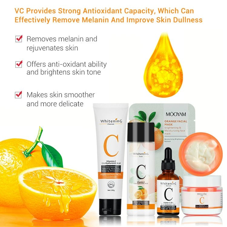Vitamin C Brightening Kit Vitamin C Hydrating 5-Piece Vitamin C Kit Skin Care Set