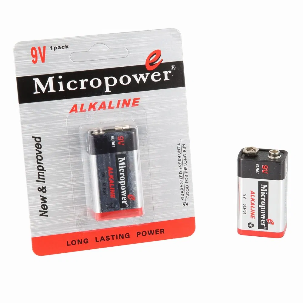 Wholesale 9V 6lr61 006p 9V Alkaline Dry Battery for Multimeter
