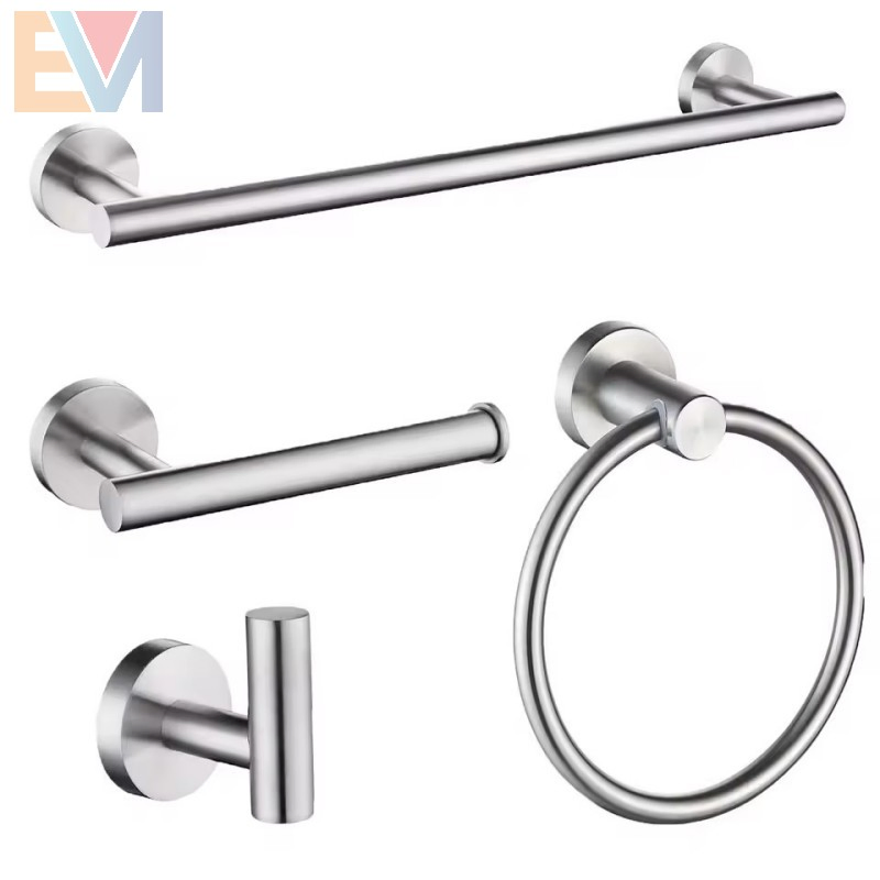 Stainless Steel Bathroom Accessory Black Bathroom Accessories Sanitary Hardware Set