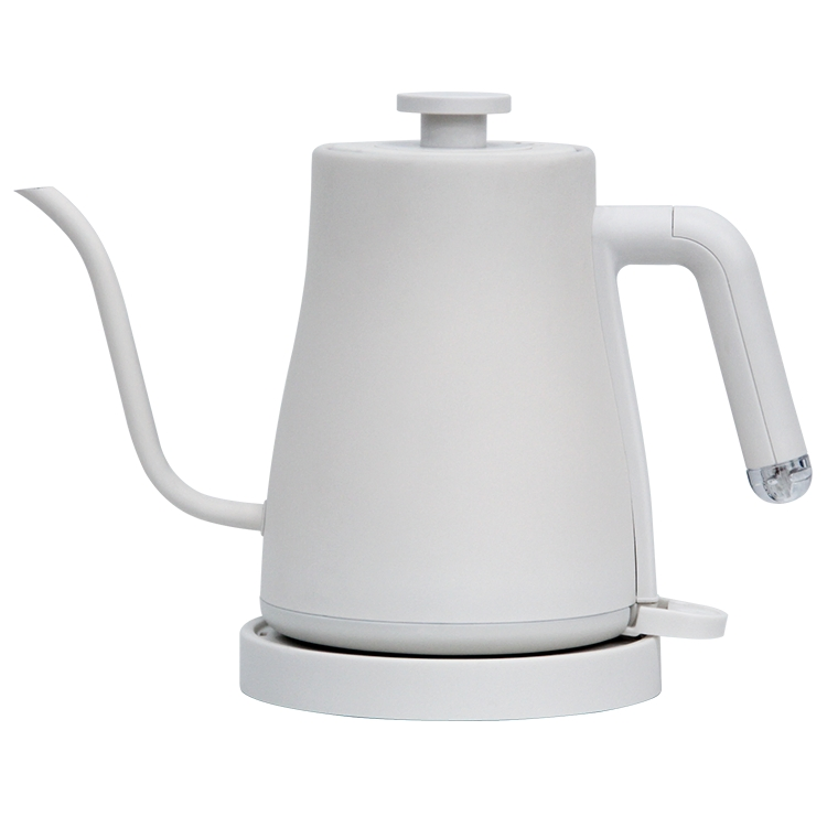 New Design Rapid Heating Stainless Steel 1.0L Black Tea Coffee Pour Over Coffee Kettle Electric Tea Kettle with Goose Neck