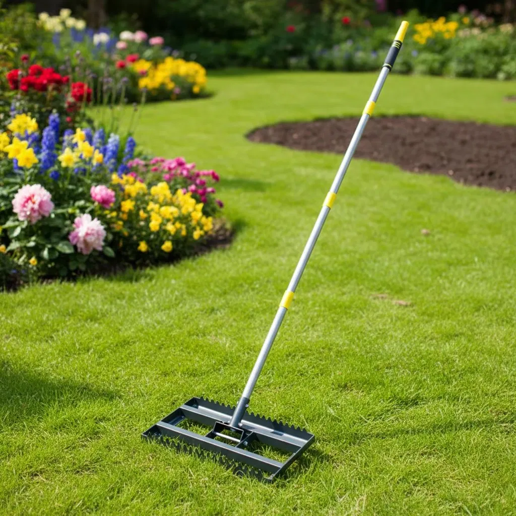 Wholesale Backyard Garden Farm Leveling Rake Soil Grass Hand Tools Lawn Leveler