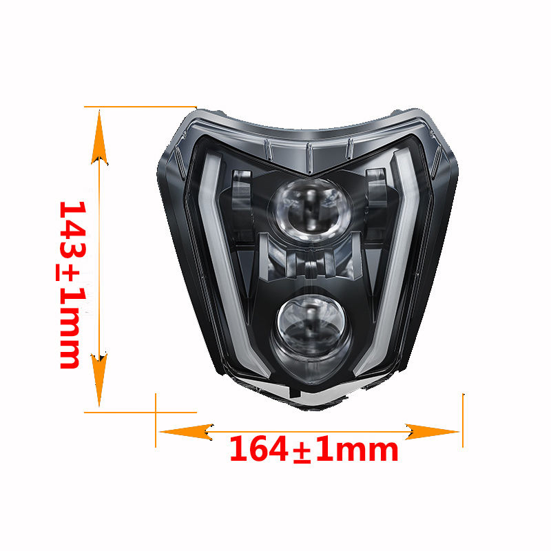LED-фара для эндуро мотоциклов KTM EXC 300, XCF, SX, XC, XCW, EXCF 125-500 (2017-2023)