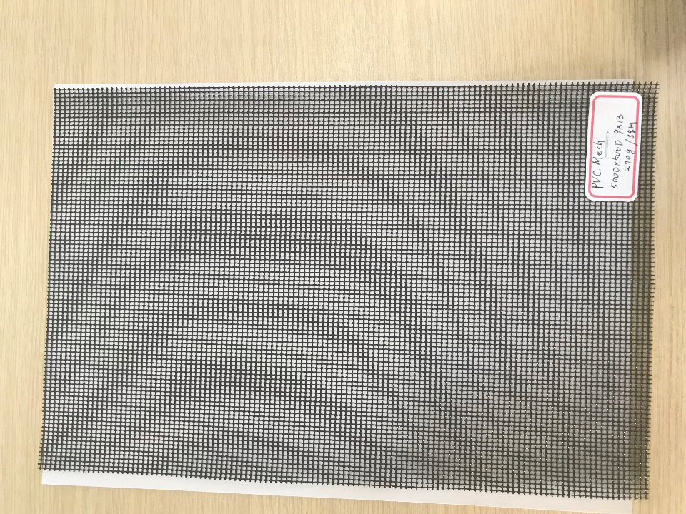 Weather-Resistant Black Polyester PVC Mesh Fence for Outdoor Use