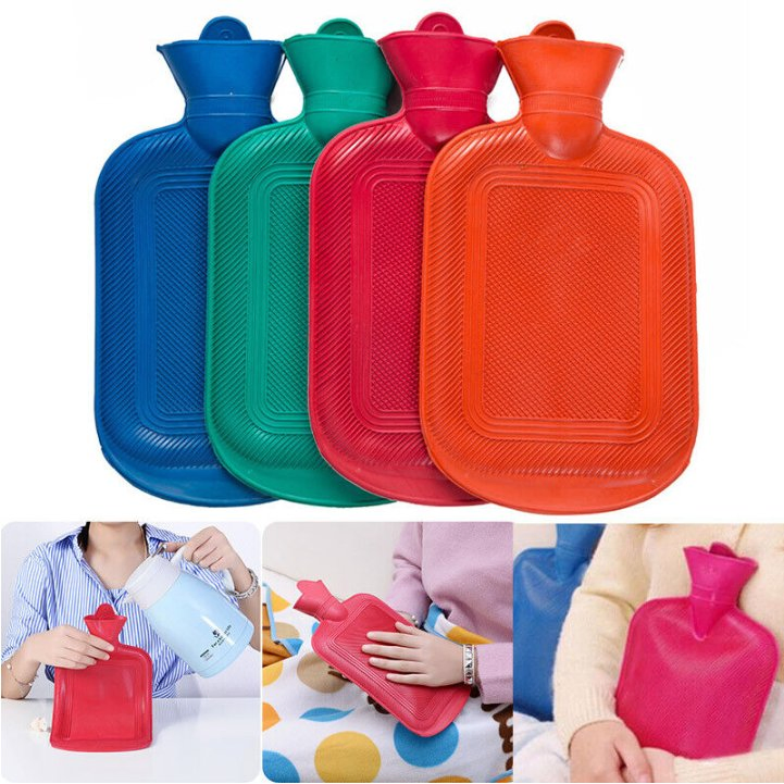 PVC Hot Water Bottle with Cute Animal Cover, 2L Hot Water Bag for Hot and Cold Compress