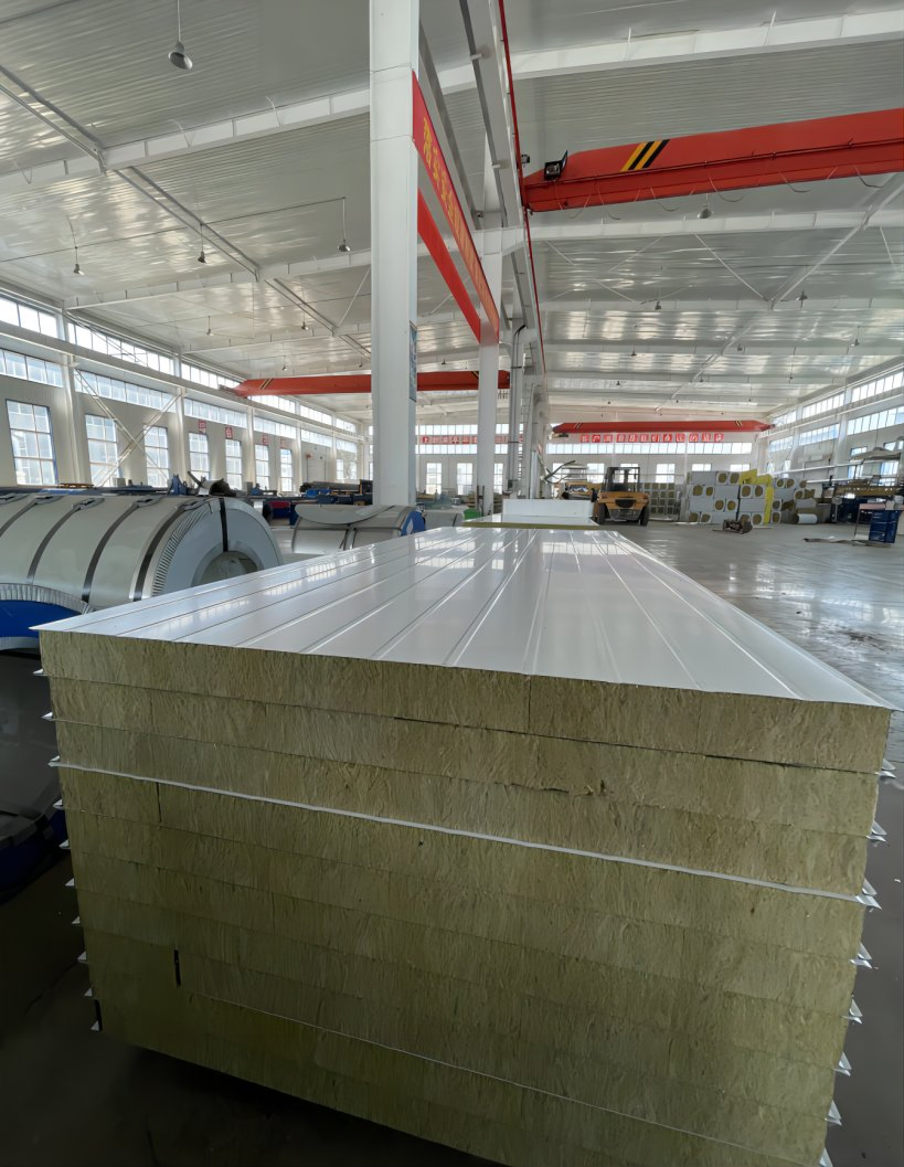 High Density Rock Wool Sandwich Wall Panel for Internal and External Wall