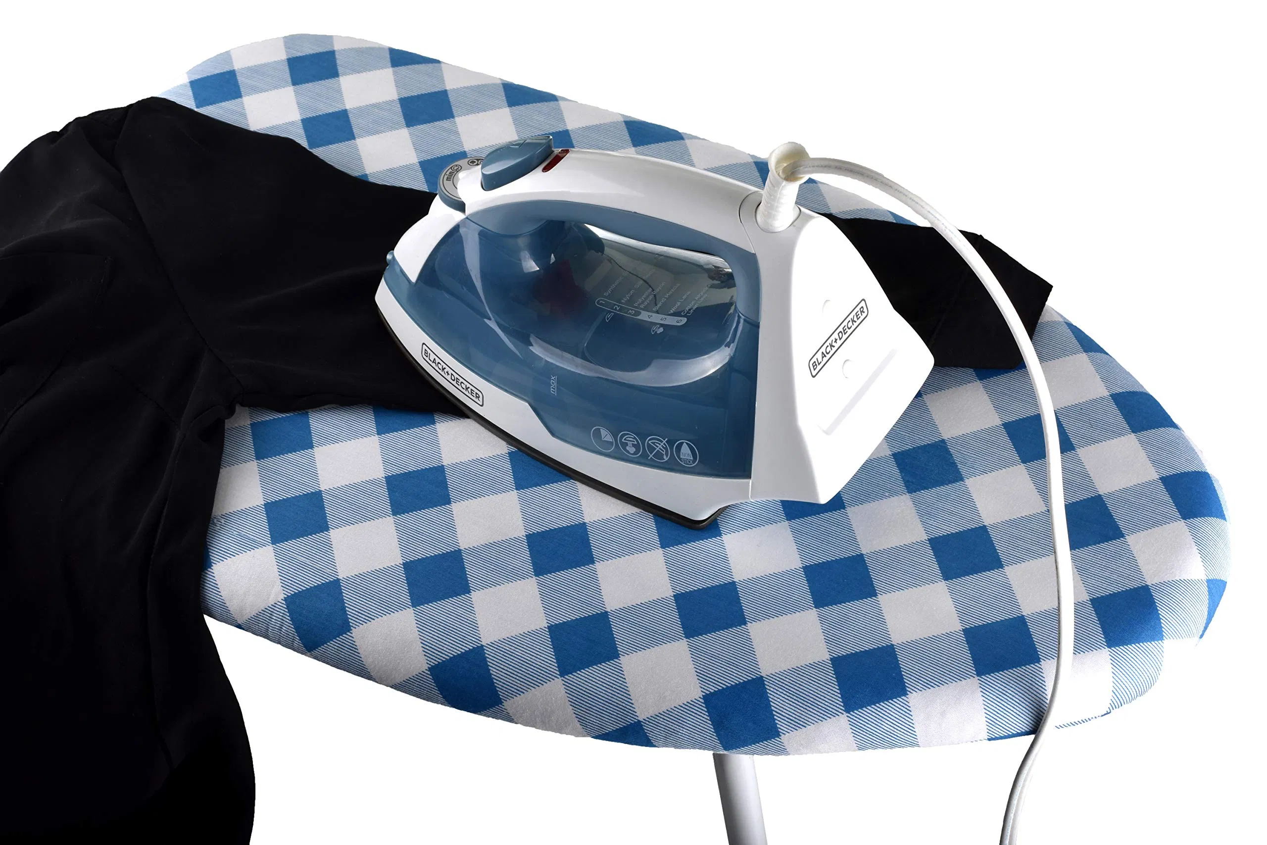 Space Saving Tabletop Ironing Board Folding Legs Padded Scorch Resistant Washable Cover