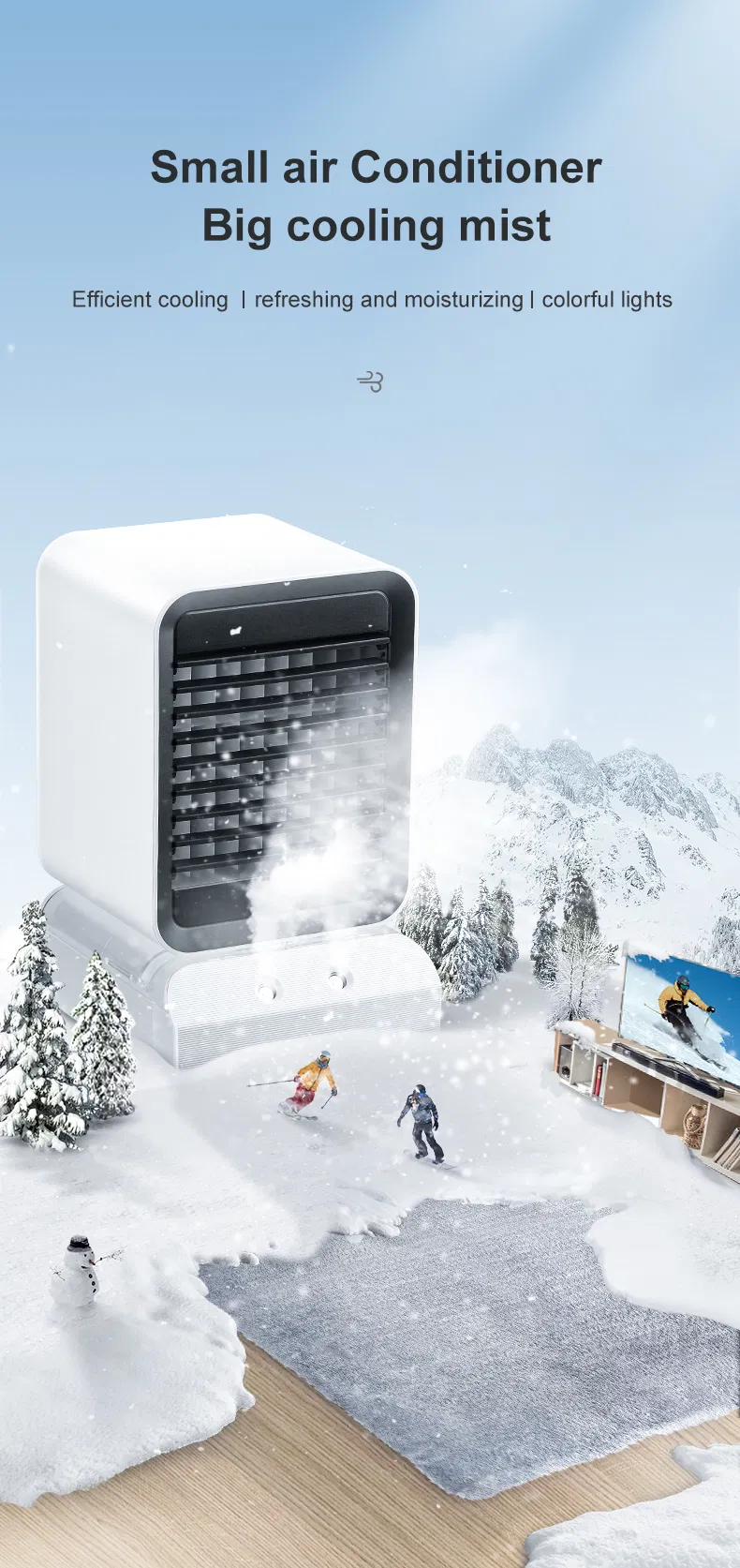 Electric Table Air Conditioner for Instant Cooling and Comfort