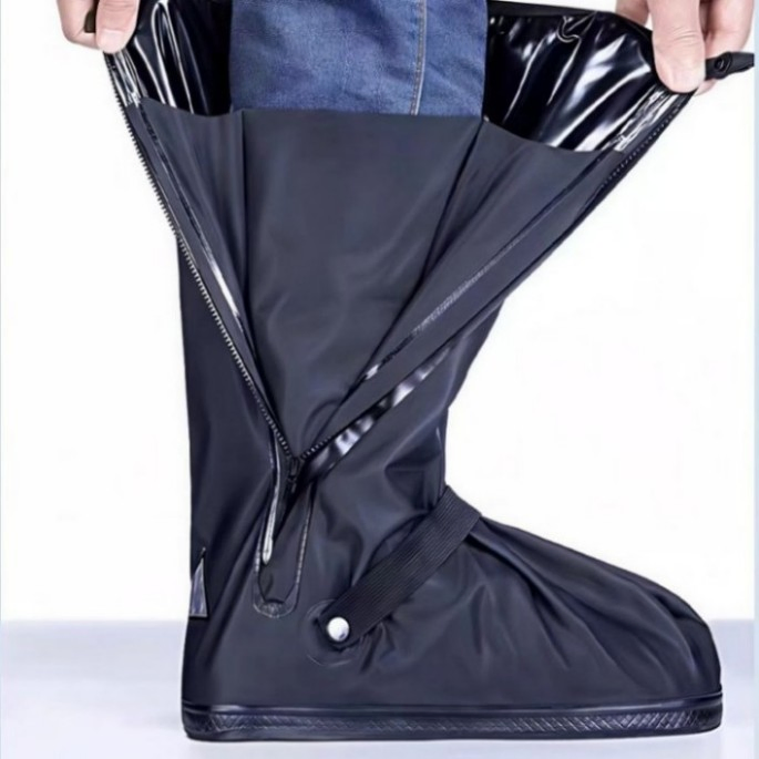 Anti-Slip Outsole Tread High Resilience Abrasion-Resistant Windproof Overshoes