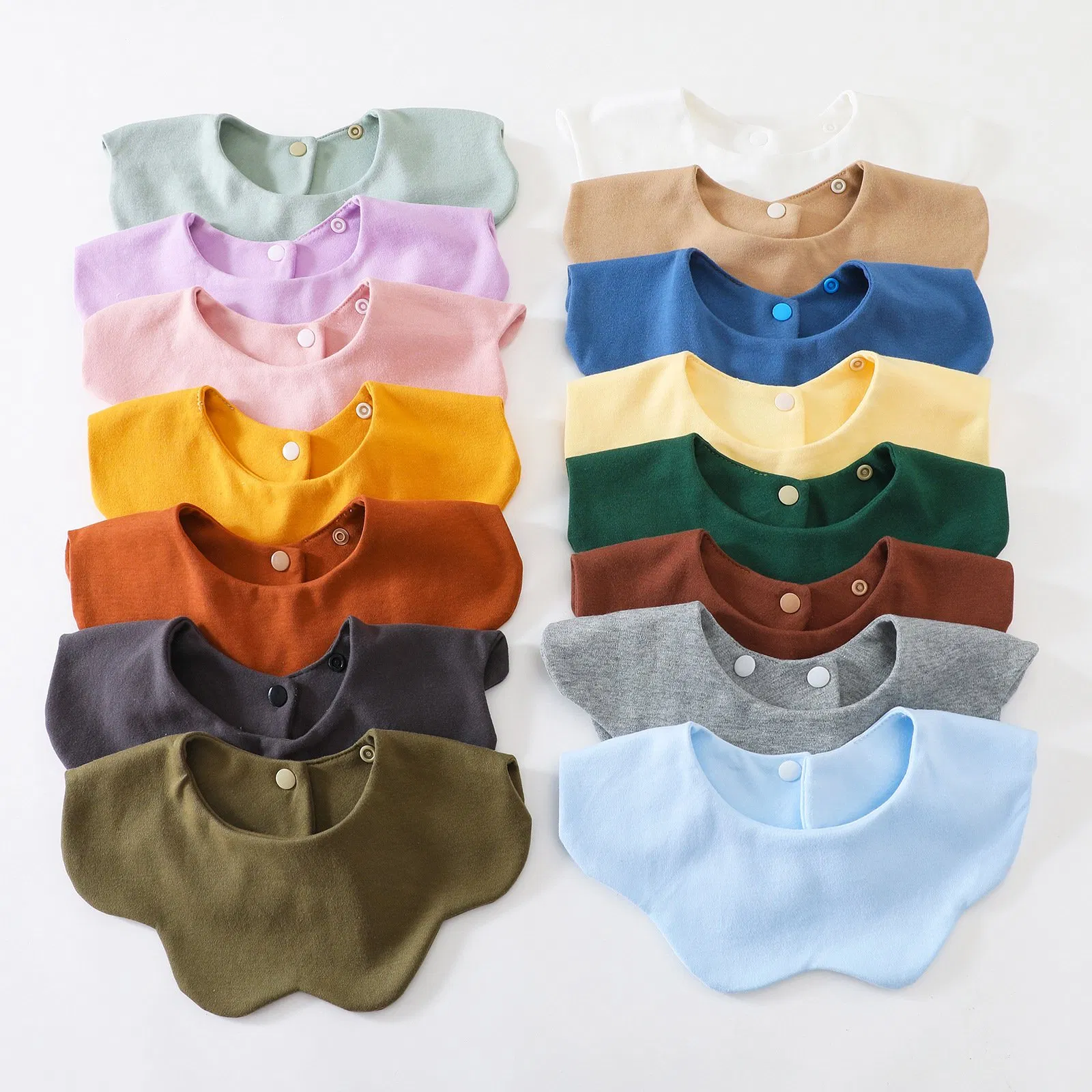 Cute Bandana Drool Bibs 360 Rotating Flower Shape Muslin Bibs