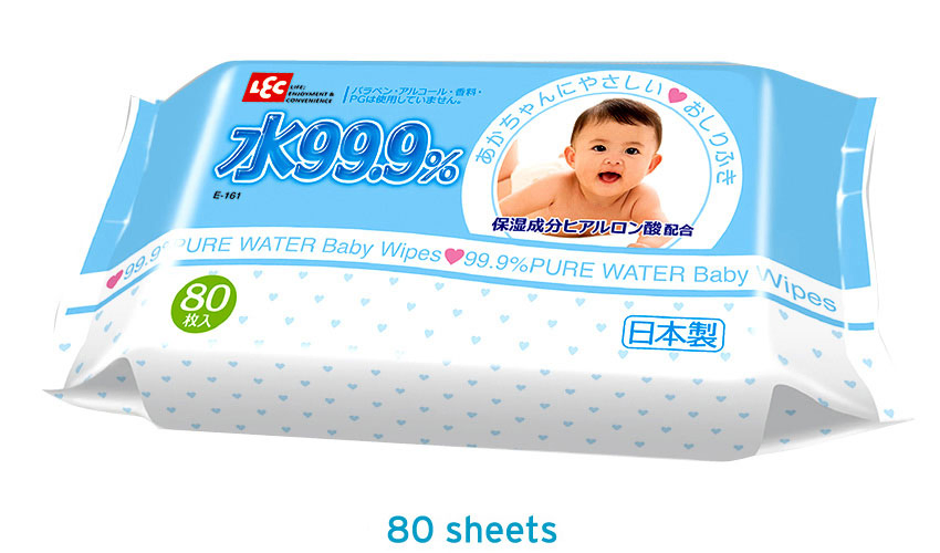 99.9 Pure Water Wipe Biodegradable on Sale Antibacterial Baby Wet Wipes