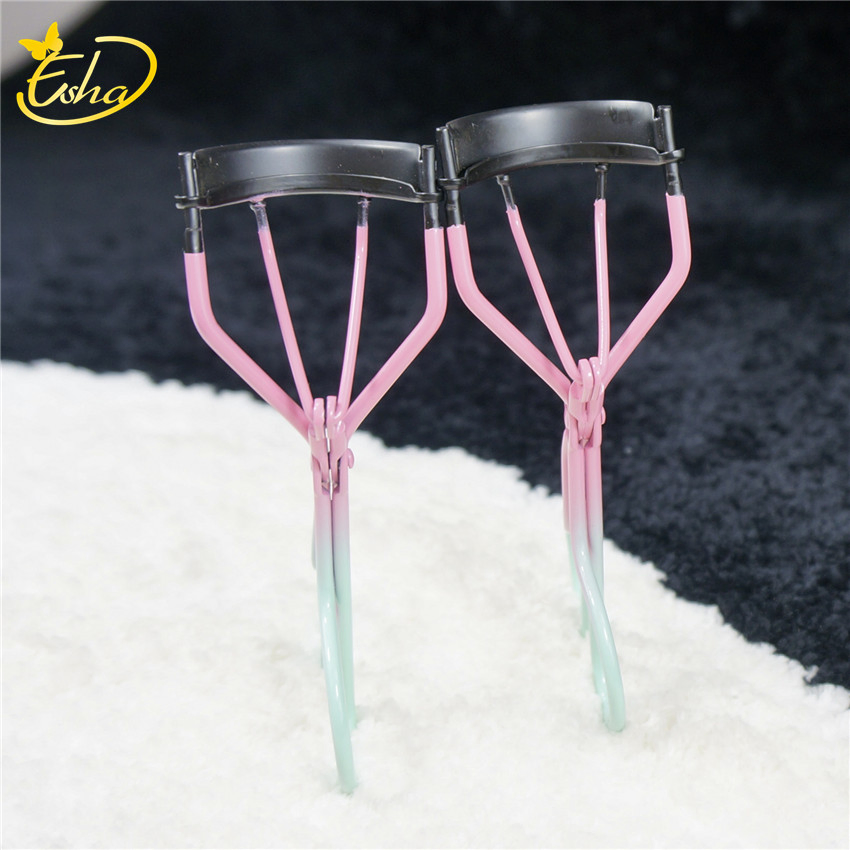 Beauty Makeup Cosmetic Tool Fashion Gradient Colorful Handle False Eye Lashes Curling Clip Eyelashes Curler