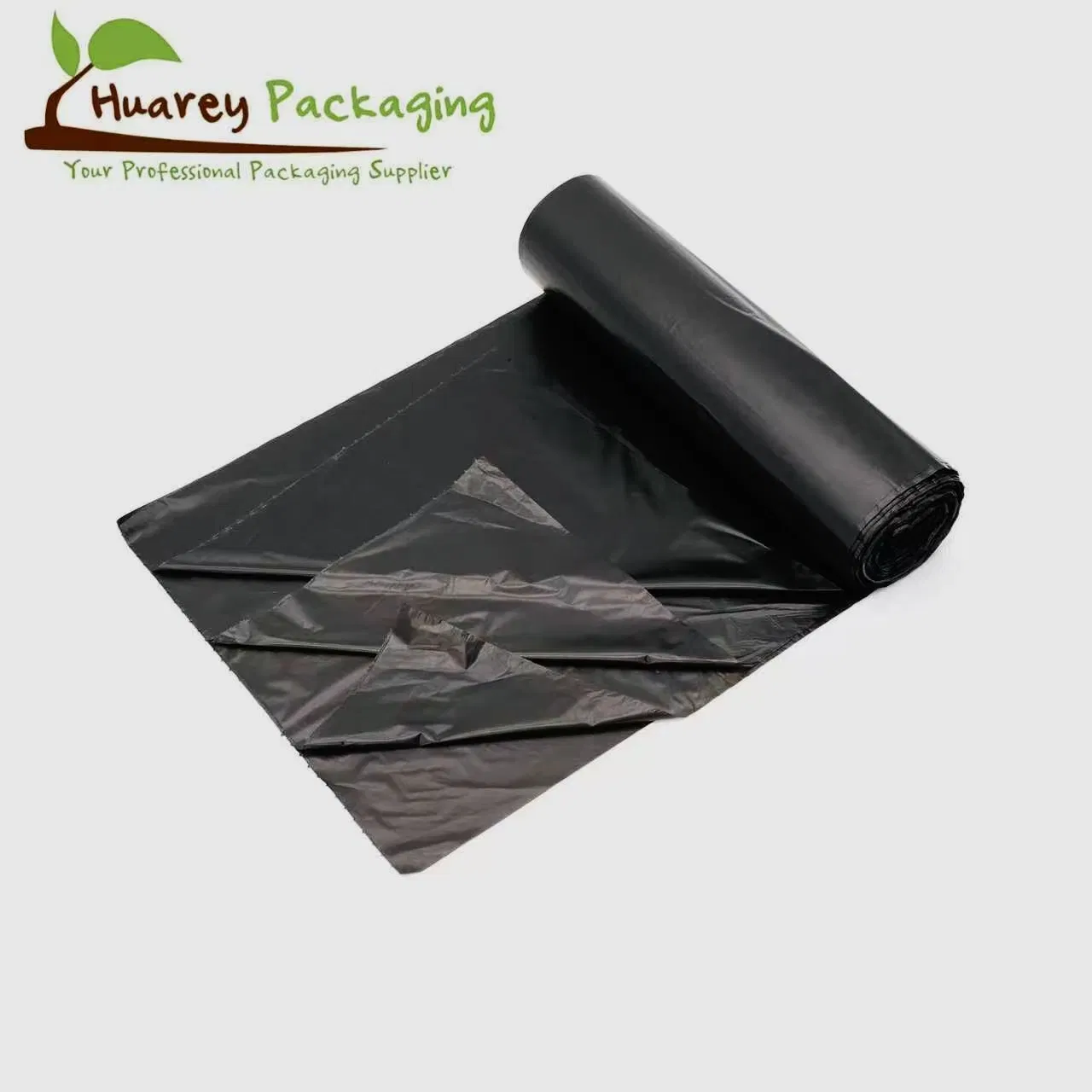 Biodegradable Compostable Wholesale LDPE Disposable Black Garbage Bags