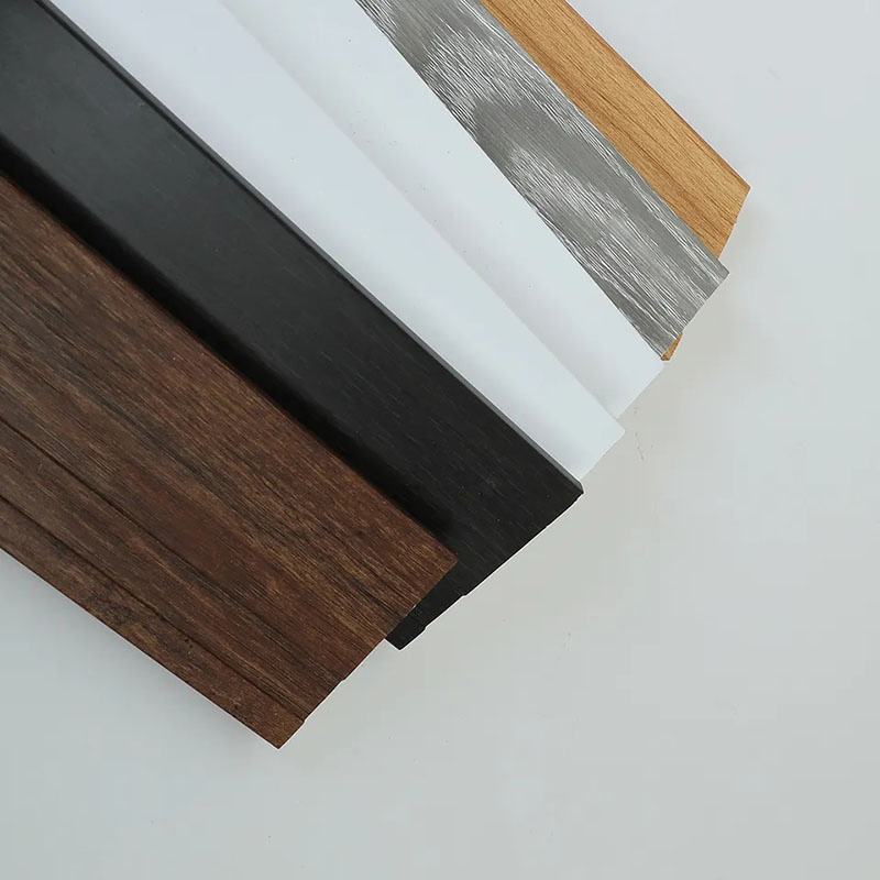 Low Price High Quality Eco-Friendly Material Interior Decoration Flooring Accessories PVC WPC PS Skirting Board