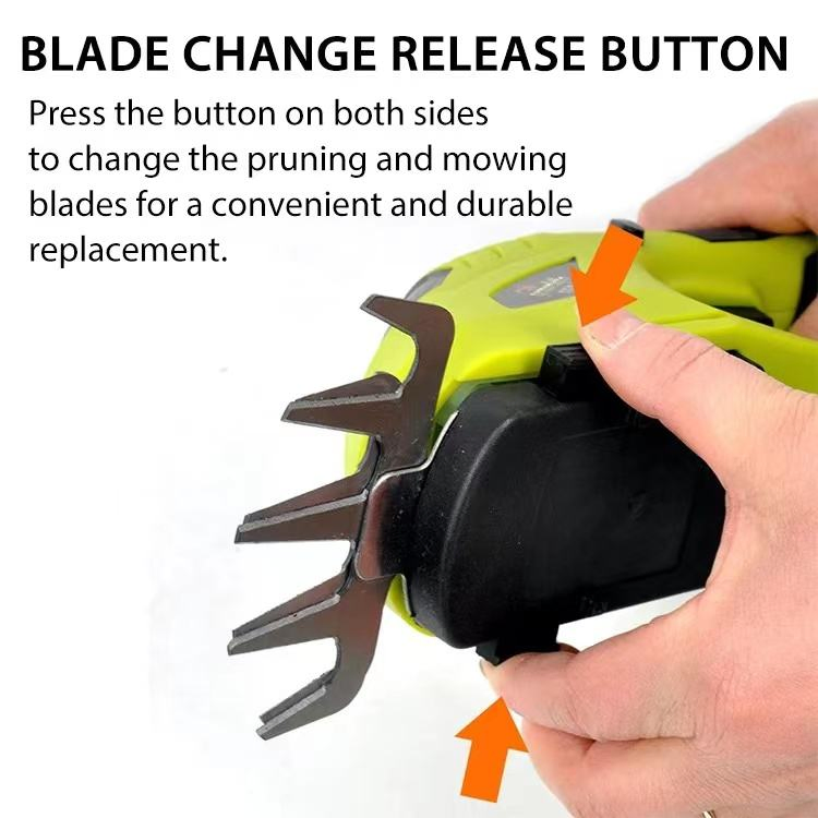 2 in 1 Cordless Battery Power Hedge Trimmer Bush Grass Shear Shrub Hedge Trimmer with Extension Pole