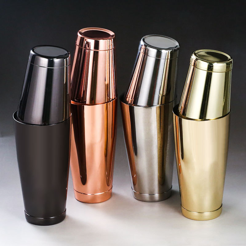 Cocktail Mixing Set Boston-Style Metal Cans Stainless Steel Cocktail Shaker