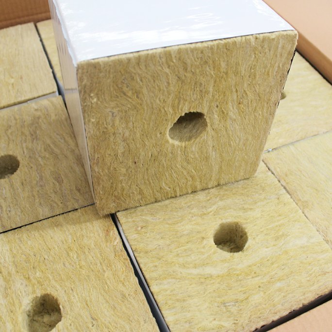 Greenhouse Seedling Rock Wool Grow Cube Agriculture Indoor Plant Seed Hydroponic Cultivation Rock Wool Planting Seedling Block