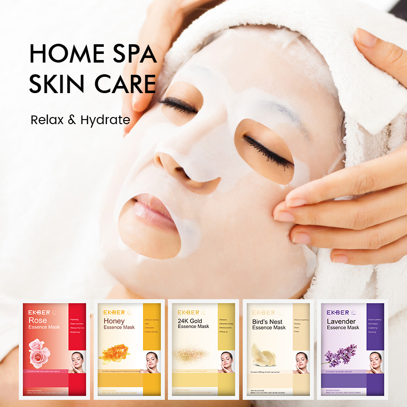 24K Gold Smoothing Anti Aging Remove Wrinkles Skincare Luxury Sheet Facial Mask